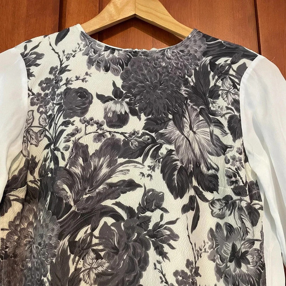 Stella McCartney Floral Print Silk Blouse Long Sleeve Size 36 (Size 2 US) - Picture 2 of 11